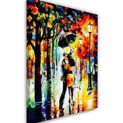 Tableau décoratif, Couple romantique Parapluie 60x90 cm