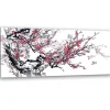 Tableau décoratif, Fleurs de cerisier japonaises 90x30 cm
