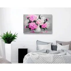 Tableau Fleurs Fragrant Colours (1 Part) Wide Pink 90x60 cm
