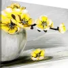Tableau Fleurs Lightness of Light (1 Part) Wide Yellow 90x60 cm