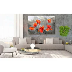 Tableau Fleurs Poppies (Watercolour) 120x80 cm