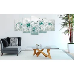 Tableau Fleurs Sapphire Lilies 200x100 cm