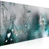 Tableau Fleurs Sonata in Blue 120x40 cm