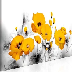 Tableau Fleurs Sunny Meadow (1 Part) Narrow 120x40 cm