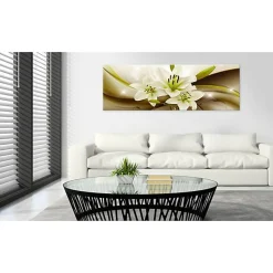 Tableau Fleurs Tentation de lys 135x45 cm