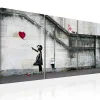 Tableau Il ya toujours de l'espoir Banksy - triptyque 120x60 cm