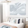 Tableau infini bleu ciel en toile imprimée, 200x110 cm