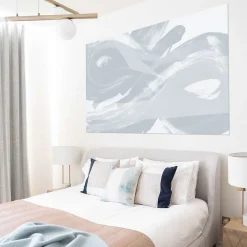 Tableau infini bleu ciel en toile imprimée, 200x110 cm
