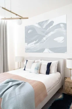 Tableau infini bleu ciel en toile imprimée, 200x110 cm