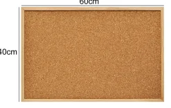 Tableau liège cadre en bois L.60 x l.40 cm