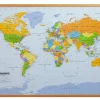 Tableau liège carte du monde L.90 x l.60 cm