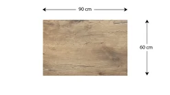 Tableau Magnétique en Métal Motif Bois Tronc Cernes de Bois 90x60cm, MetalBoards pour tout type d'Aimants