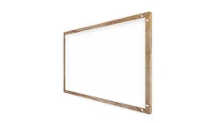 Tableau Magnétique en Métal Motif Tronc Cernes de Bois 90x60cm, MetalBoards pour tout type d'Aimants