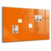 Tableau Magnétique Mural Tulup 90x60 cm Couleur orange Panneau Mémo Décoratif