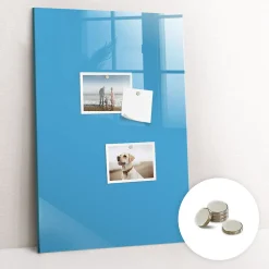 Tableau Magnétique Mural Tulup 40x60 cm Couleur bleue Idéal Bureau Et Maison