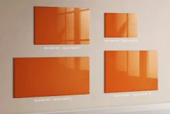 Tableau Magnétique Mural Tulup 120x60 cm Couleur orange Panneau Mémo Décoratif