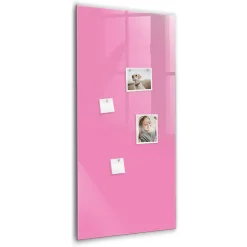 Tableau Magnétique Mural Tulup 70x100 cm Couleur rose Panneau Mémo Décoratif