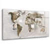 Tableau Magnétique Mural Tulup 120x60 cm Carte du vieux monde Idéal Bureau Et Maison