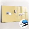 Tableau Magnétique Mural Wallfluent 120x60 cm Couleur crème Marqueur noir Idéal Bureau Et Maison