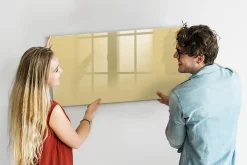 Tableau Magnétique Mural Wallfluent 120x60 cm Couleur crème Marqueur noir Idéal Bureau Et Maison