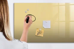 Tableau Magnétique Mural Wallfluent 120x60 cm Couleur crème Marqueur noir Idéal Bureau Et Maison