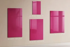Tableau Magnétique Mural Wallfluent 70x100 cm Couleur rose intense Marqueur blanc Idéal Bureau Et Maison
