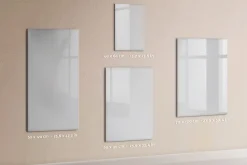 Tableau Magnétique Mural Wallfluent 70x100 cm Couleur : blanc foncé Marqueur noir Panneau Mémo Décoratif