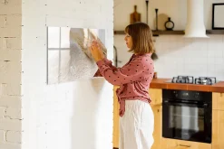 Tableau Magnétique Mural Wallfluent 90x60 cm Farine Marqueur noir Idéal Bureau Et Maison