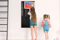 Tableau Magnétique Mural Wallfluent 60x120 cm Rocher sombre Marqueur blanc Idéal Bureau Et Maison