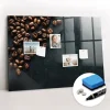 Tableau Magnétique Mural Wallfluent 100x70 cm Café en grains Marqueur blanc Idéal Bureau Et Maison