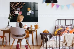 Tableau Magnétique Mural Wallfluent 100x70 cm Café en grains Marqueur blanc Idéal Bureau Et Maison