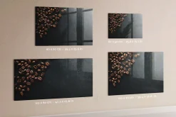 Tableau Magnétique Mural Wallfluent 100x70 cm Café en grains Marqueur blanc Idéal Bureau Et Maison