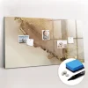 Tableau Magnétique Mural Wallfluent 120x60 cm Marbre doré Marqueur noir Idéal Bureau Et Maison