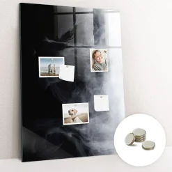 Tableau Magnétique Tulup 70x100 cm Fumée En Verre De Planification