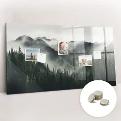 Tableau Magnétique Tulup 120x60 cm Paysage forestier Mémos & Organisation