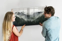 Tableau Magnétique Tulup 120x60 cm Paysage forestier Mémos & Organisation