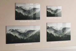 Tableau Magnétique Tulup 120x60 cm Paysage forestier Mémos & Organisation