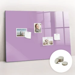Tableau Magnétique Tulup 100x70 cm Couleur lilas Mémos & Organisation