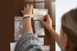 Tableau Magnétique Tulup 100x70 cm Couleur brune Mémos & Organisation