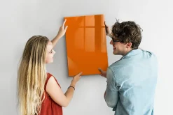 Tableau Magnétique Tulup 40x60 cm Couleur orange Mémos & Organisation