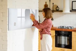 Tableau Magnétique Tulup 120x60 cm Couleur : blanc foncé En Verre De Planification
