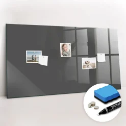 Tableau Magnétique Wallfluent 120x60 cm Couleur grise Marqueur blanc Mémos & Organisation