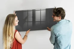 Tableau Magnétique Wallfluent 120x60 cm Couleur grise Marqueur blanc Mémos & Organisation