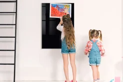 Tableau Magnétique Wallfluent 70x100 cm Couleur noire Marqueur blanc En Verre De Planification
