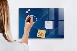 Tableau Magnétique Wallfluent 60x40 cm Abstraction décorative Marqueur blanc Mémos & Organisation