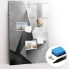 Tableau Magnétique Wallfluent 60x90 cm Abstraction géométrique Marqueur noir Mémos & Organisation