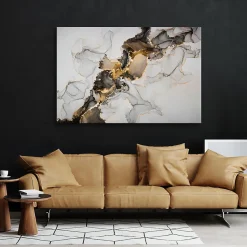 Tableau MARBRE Abstraktion Motif 120cm x 80cm - Parfait pour décorer votre salon, chambre ou bureau avec un design unique et élég