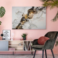 Tableau MARBRE Abstraktion Motif 120cm x 80cm - Parfait pour décorer votre salon, chambre ou bureau avec un design unique et élég