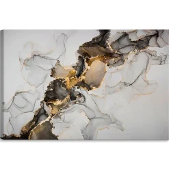 Tableau MARBRE Abstraktion Motif 120cm x 80cm - Parfait pour décorer votre salon, chambre ou bureau avec un design unique et élég