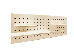 Tableau mémo perforé en bois L.80 x H.30 cm Ariane
